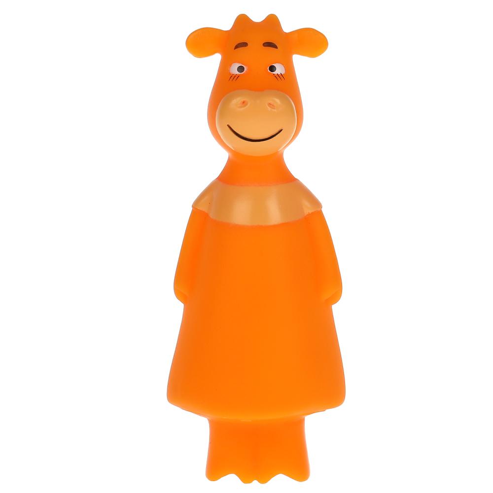 Игрушка для ванны LX-OR-COW-02 Оранжевая корова Ма 10см ТМ Капитошка 315997