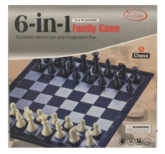 Шахматы 6118 6в1 в коробке