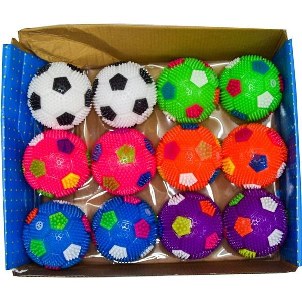Мячики на резинке 8228 Футбол со светом