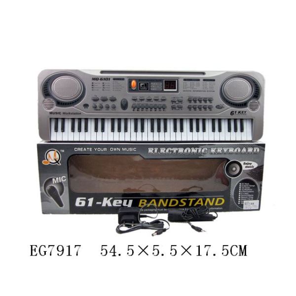 Синтезатор 100602853 от сети с микрофоном 61 клавиша