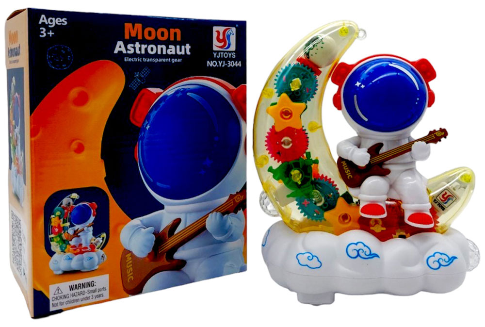 Интерактивная копилка 5425163 Астронавт на луне с шестеренками