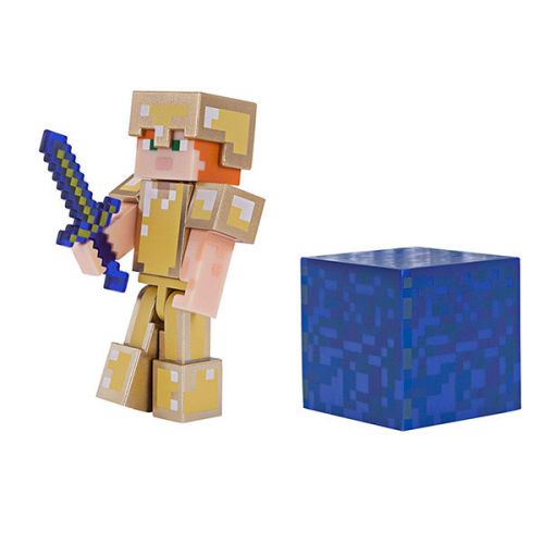 Minecraft 19970 Майнкрафт фигурка Alex in Gold Armor - Киров 