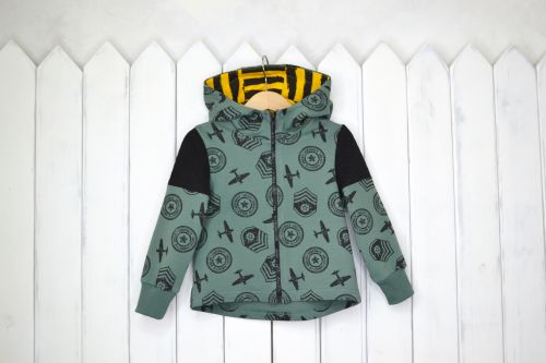 Р37/2-Ф Куртка (цвет зелёный) р. 104 Бэби Бум - Омск 