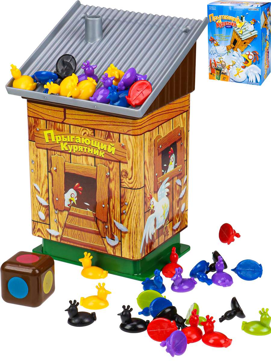 Игра настольная Y18723193 Прыгающий курятник в коробке Рыжий кот - Тамбов 