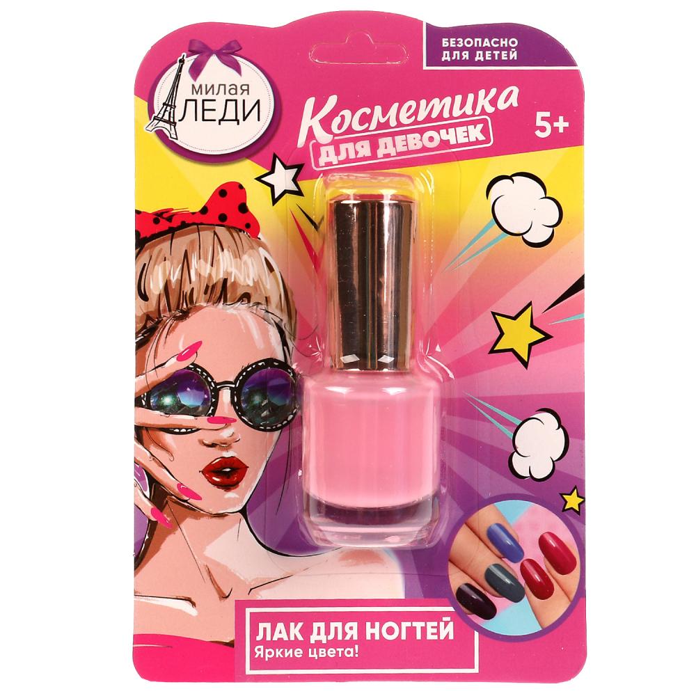 Косметика LK66752ML Лак для ногтей розовый 12мл ТМ Милая леди - Екатеринбург 