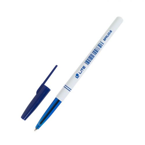 Ручка шариковая BPRL03-В LITE 808 0,7мм белый круглый корпусом синяя - Тамбов 