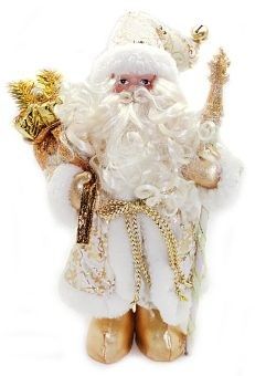 Дед Мороз 949203 кукла 30,5см золото - Чебоксары 