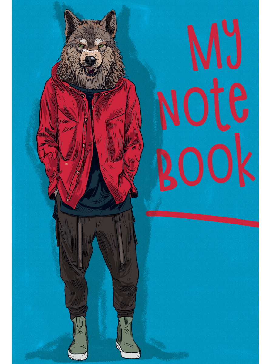 Блокнот 40-6377 Волк клетка My notebook 40л My Art - Бугульма 