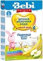 Каша 250 молочная пшеница яблоко банан 6+ Беби   - Уральск 