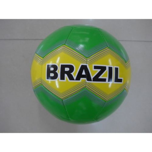 Мяч WM-BRA футбольный лакированный Сборная Бразилии в пакете 224196 - Уральск 