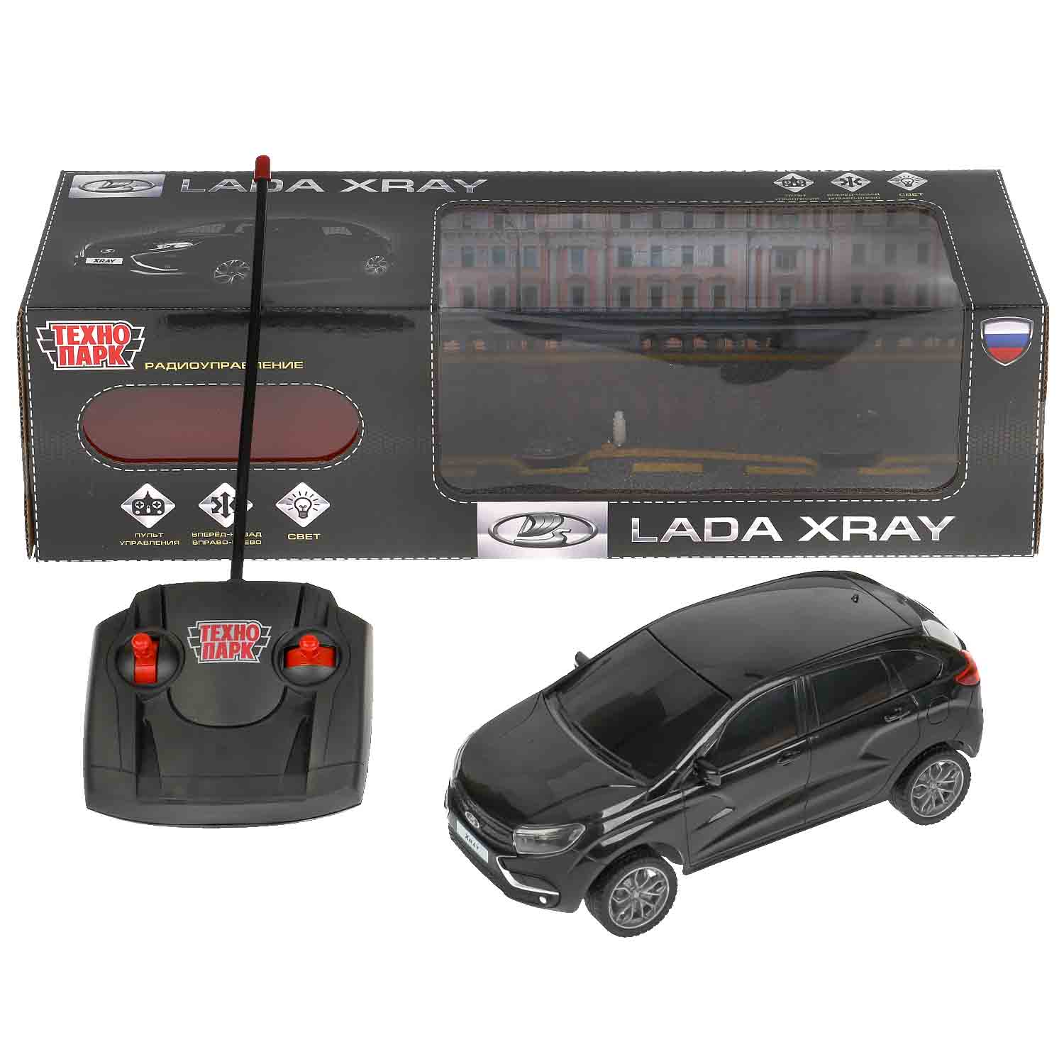Машина LADAXRAY-18L-BK на радиоуправлении LADA XRAY 18см ТМ Технопарк 316491 - Омск 