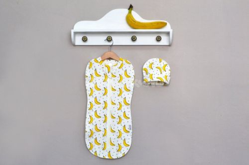 КН42/2-И Комплект р. 56 "Бананы" кокон+шапка Бэби Бум - Оренбург 