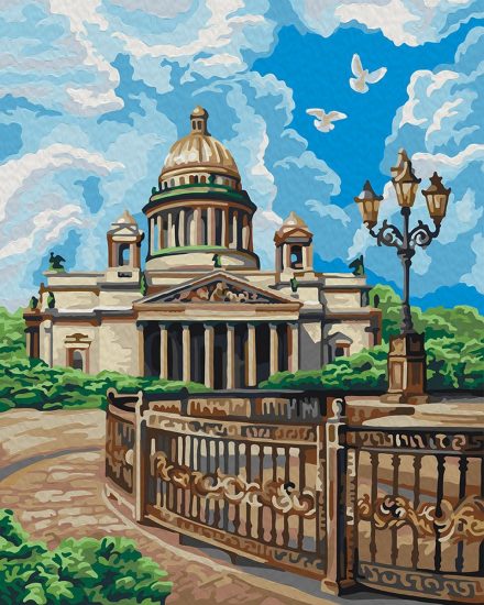 Набор для творчества Картина по номерам Санкт-Петербург. Вид на Исаакиевский собор Кпн-242 Lori
