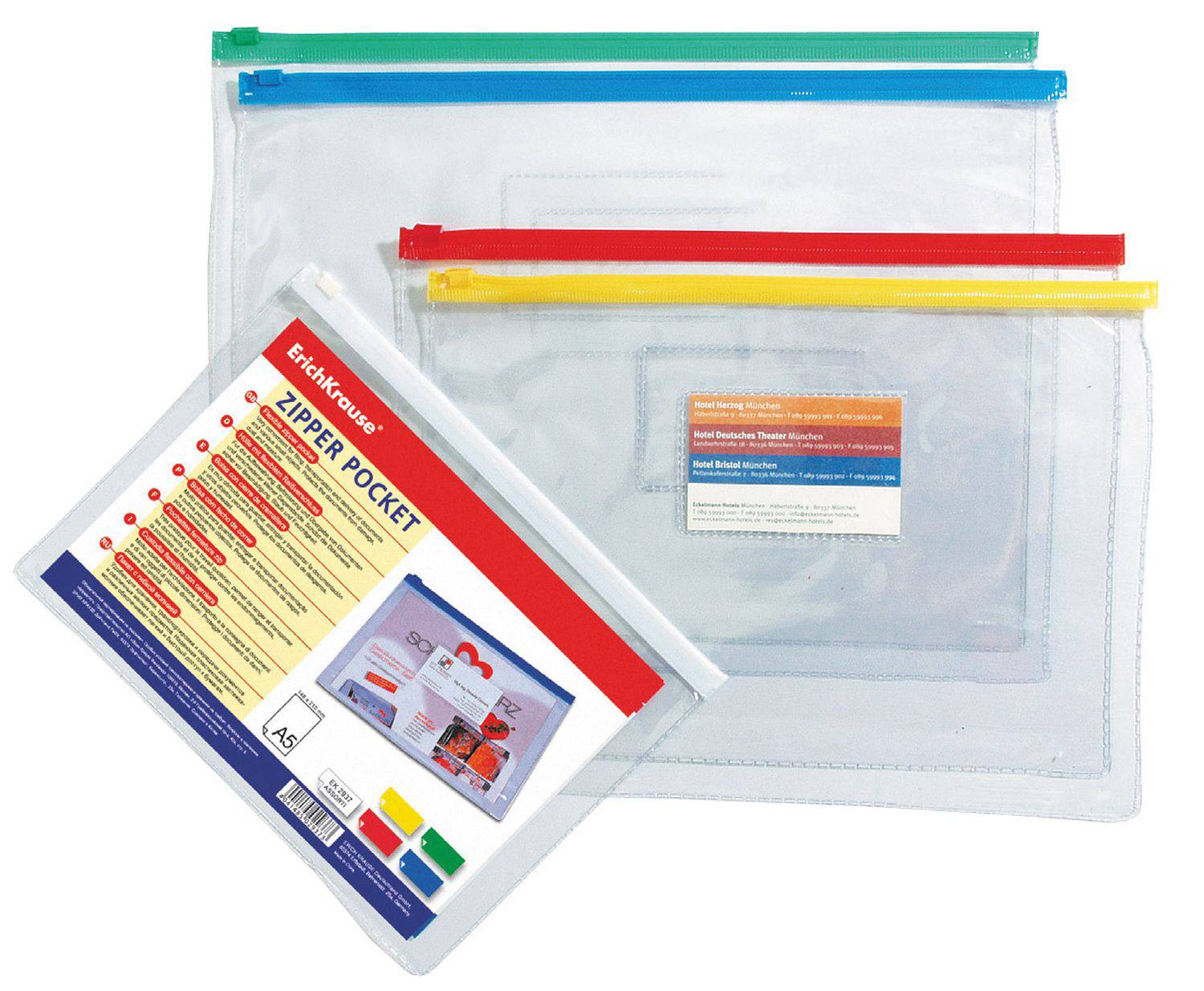 Папка на молнии 2937 А5 прозр PVC ZIP POCKET ErichKrause 067098 Р - Йошкар-Ола 