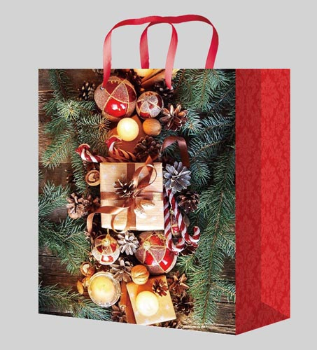 Пакет подарочный ПКП-8890 Рождественское настроение L-Kraf 32х44х10см Миленд - Саранск 