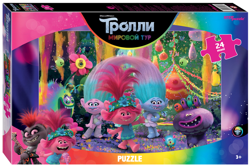 Пазл 24 макси 90069 Trolls - 2 Music is Life Степ Пазл - Нижнекамск 