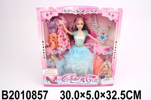 Кукла YB023B-1 с набором платьев 807-112 - Чебоксары 