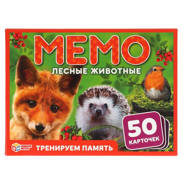 Игра МЕМО 02078 Лесные животные 50 карточек ТМ Умные игры 308430 - Екатеринбург 