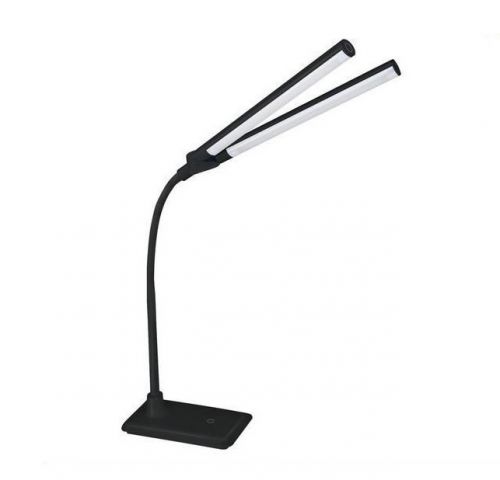 Светильник KD-794 C02 настольный  черный LED 2 плафона Camelion 12493 - Елабуга 