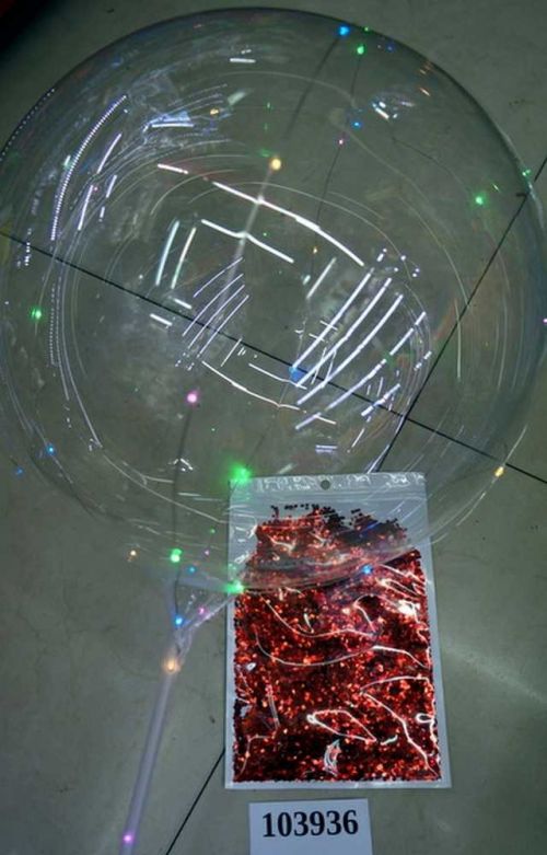 Волшебный шар 103936 с конфетти-голография светящийся - Тамбов 