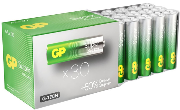 Батарейка GP G-Tech Super LR06 б/б 30Box (поштучно) - Киров 