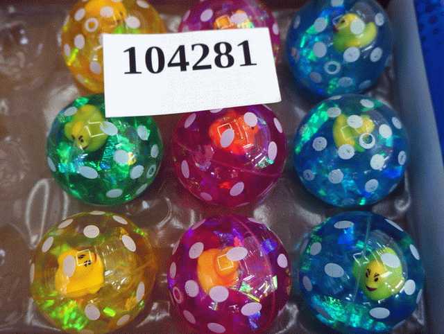 Мяч прыгун 104281 с уточкой 6,5см светящийся  - Челябинск 
