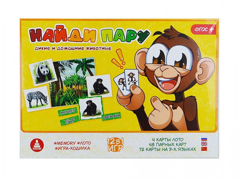 Игра С-126 Найди пару Животные Радуга, Киров - Елабуга 