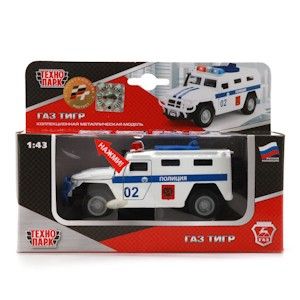Машина 12-357-N3 ГАЗ "Тигр.Полиция" свет+звук Технопарк - Саранск 