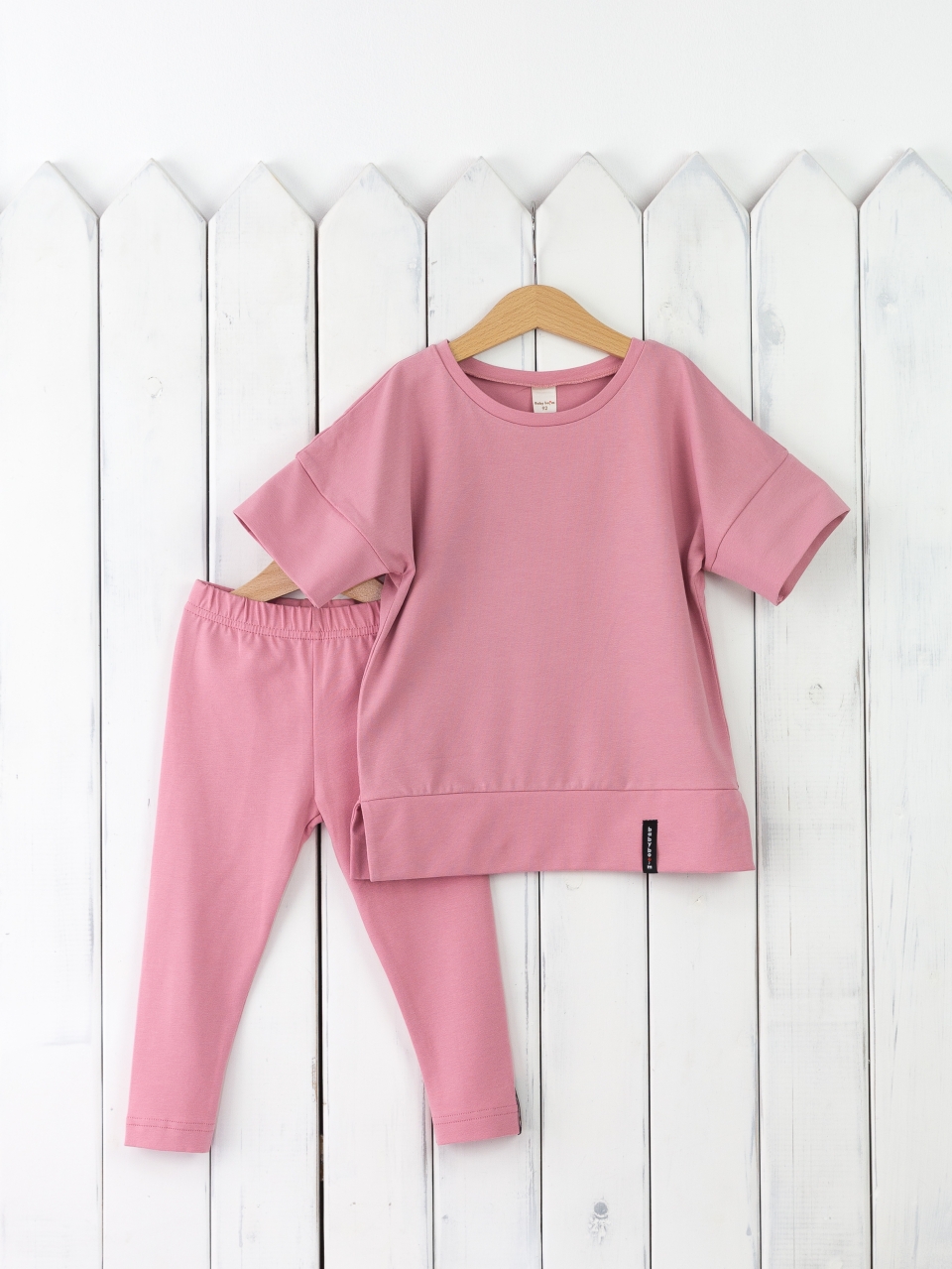 КД352/11-К Комплект для девочки р.110 футболка+легинсы/розовый зефир Бэби Бум - Пенза 