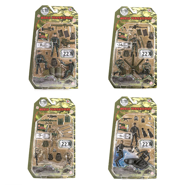 World Peacekeepers MC77003 Игровой набор "Отряд" 3 фигурки, 1:18 (в ассортименте) - Омск 