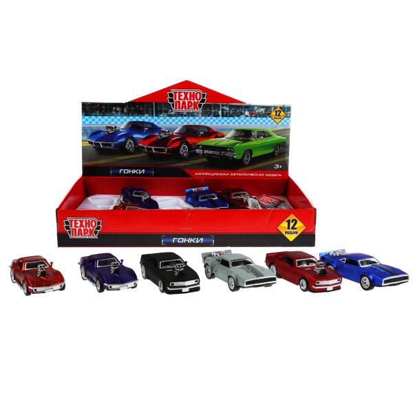 Модель машины MUSCLE-12DB12-MIX muscle car 12см ТМ Технопарк