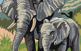 Картина "Слоны" рисование по номерам 50*40см КН5040107 - Заинск 