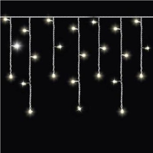 Электрическая гирлянда 027 Дождь белый свет LED длина 3м, высота 30см и 50см (дом) - Пермь 