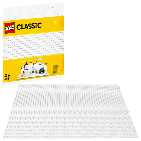 LEGO Classic 11010 Конструктор Классик Белая базовая пластина - Чебоксары 