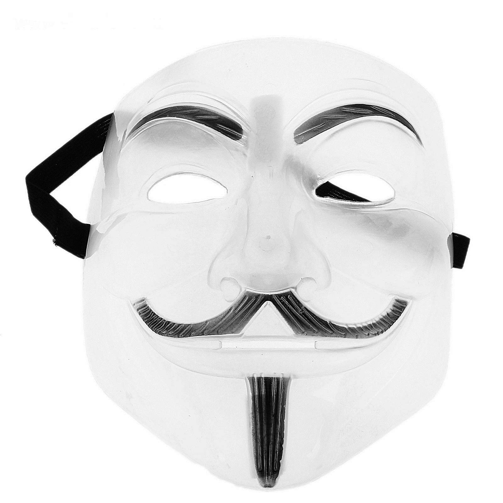 Карнавальная маска 320058 Гай Фокс полупрозрачная - Магнитогорск 