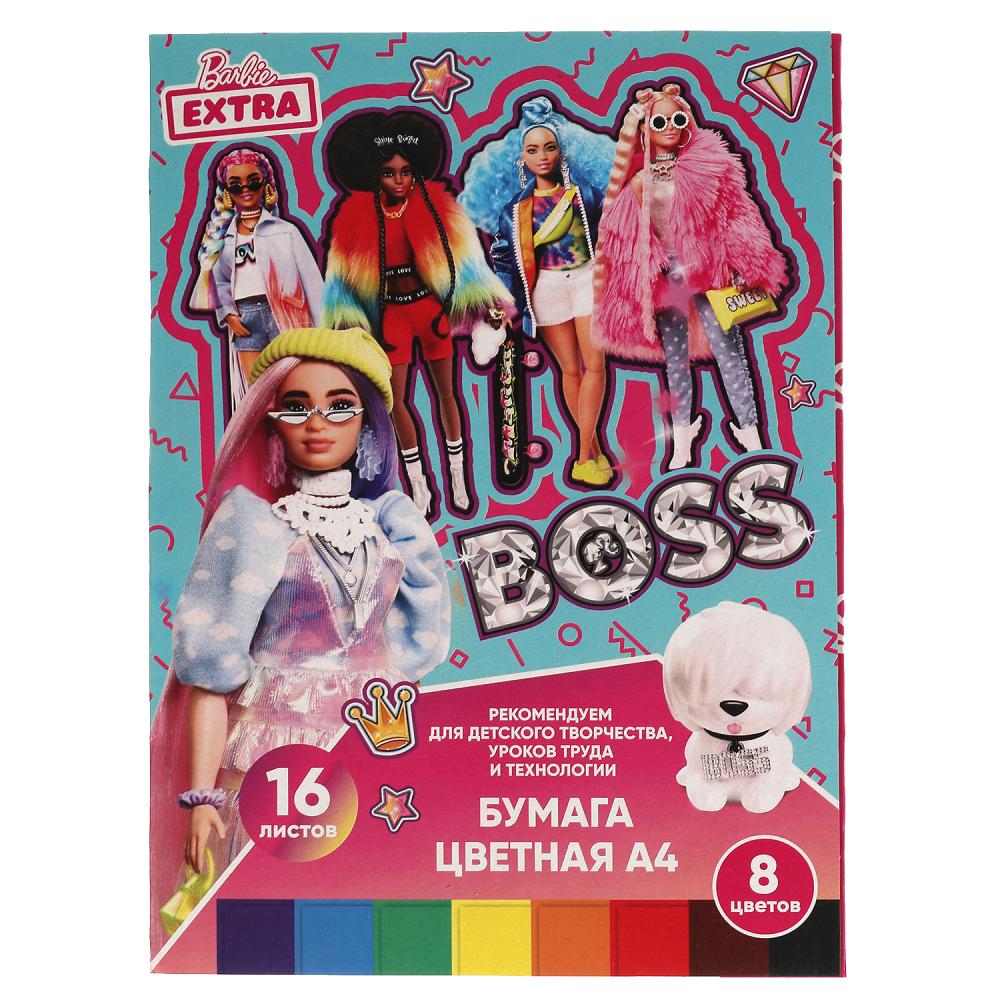 Бумага цветная 16л 8цв А4 Барби CP8-67189-BRB ТМ Умка - Бугульма 