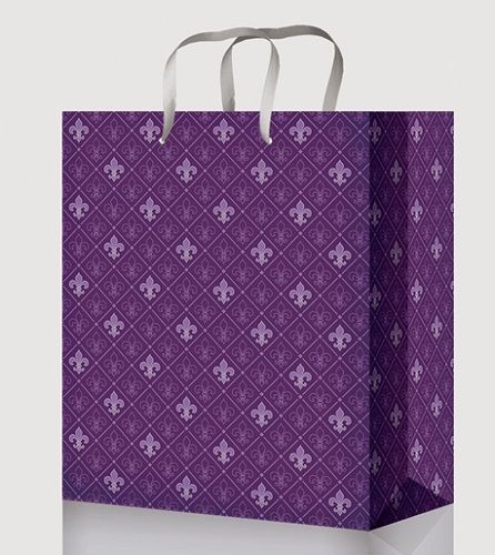 Пакет подарочный ПКП-0948 "Королевский фиолетовый" 26*32*13см ламинированный Миленд