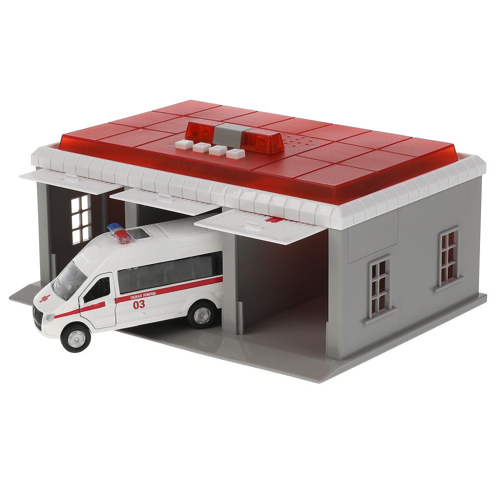 Парковка Медицинский пункт + Газель NEXT 22см ворота GARAGE-22SL1XCAR-AMB ТМ Технопарк - Бугульма 