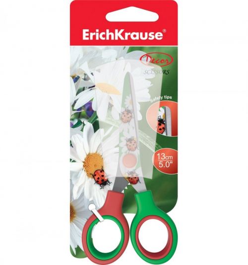 Ножницы детские 14600 "Junior Decor Summer" 13см с принтом на лезвиях Erich Krause - Бугульма 