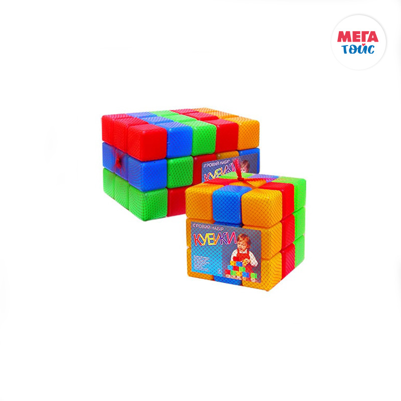 Выдувка Набор кубиков М09065 Цветные 45эл Мега Тойс