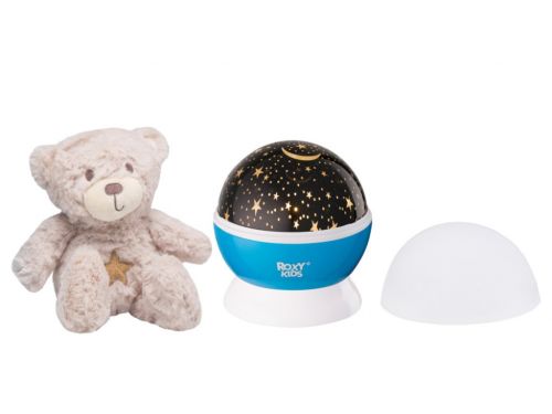 Ночник-проектор R-NL0023 звездного неба с игрушкой Teddy - Елабуга 