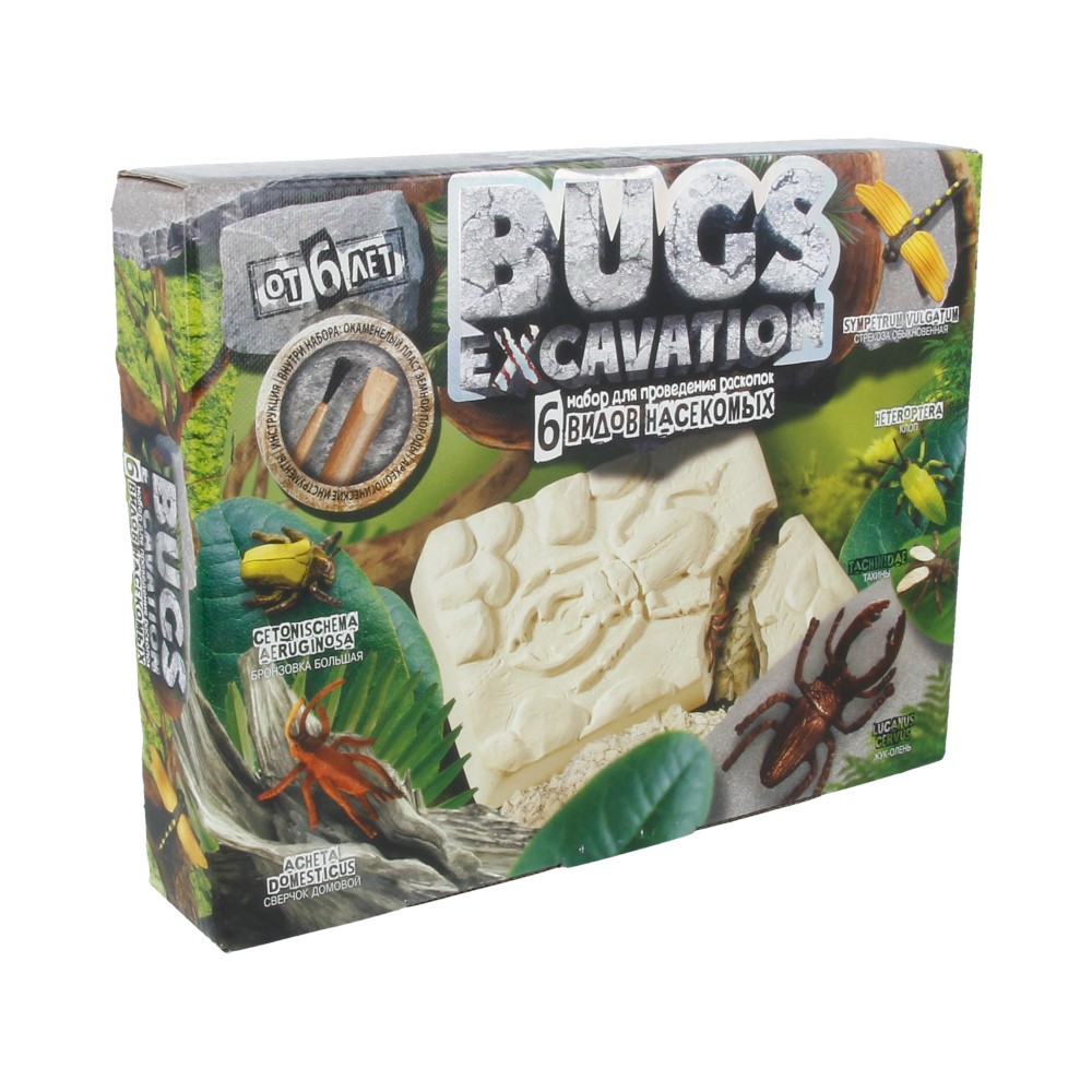 Набор для проведения раскопок BEX-01-02 Насекомые (жуки и стрекоза) Bugs Excavation - Пенза 