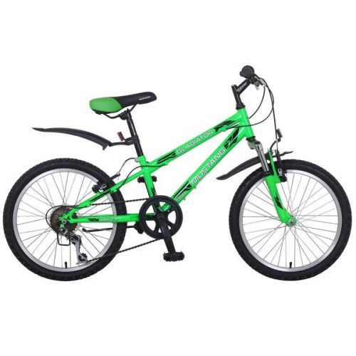 Велосипед 20 детский ST20053-GL зеленый с черным ТМ MUSTANG - Ульяновск 