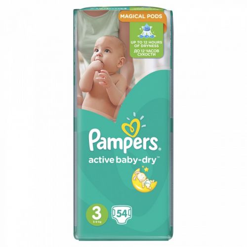 PAMPERS Подгузники Active Baby-Dry Midi (5-9кг) Экономичная Упаковка Минус 54 - Чебоксары 