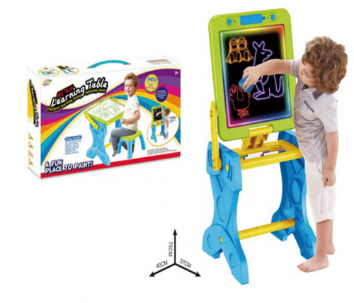 Мольберт №YM882 с игровым столиком в коробке - Чебоксары 