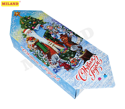 Коробка для сладостей КК-1664 Конфета Дед Мороз и зверята (700гр) Миленд - Челябинск 