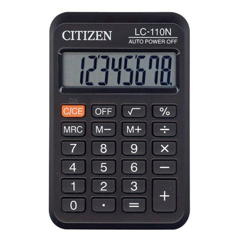 Калькулятор CITIZEN LC-110 8 р черный карманный - Нижнекамск 