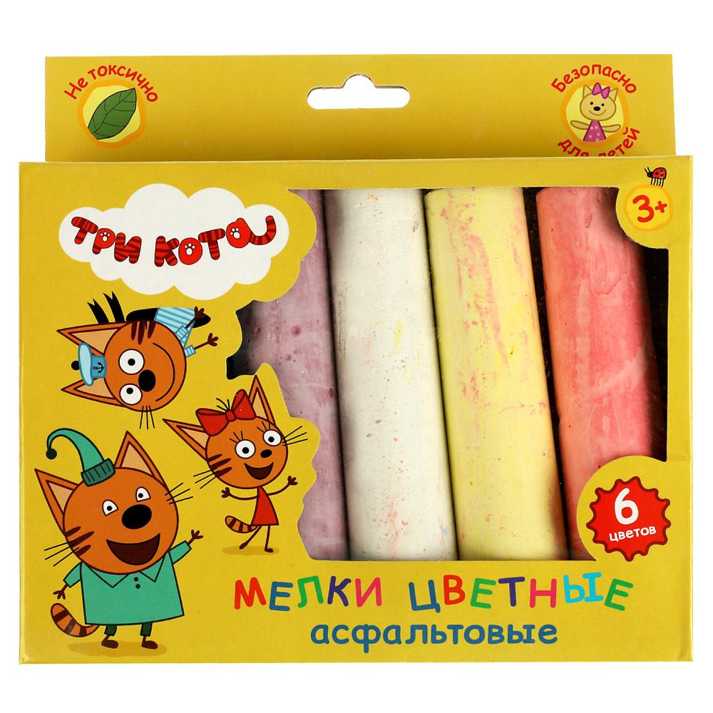 Мелки асфальтовые Три Кота 6цв в ведре 100MEL6-ТС ТМ МультиАрт - Елабуга 