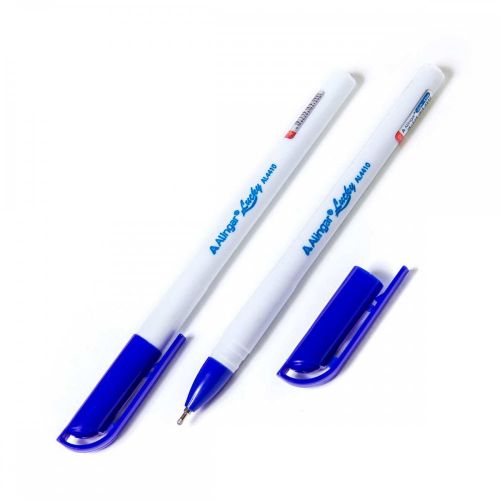 Ручка масляная синяя AL4410 "LUCKY" 0,7 мм игольчатый наконечник Alingar - Пермь 
