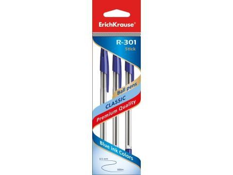 Ручка R-301 шариковая синяя 42618 "Classic" 1.0 Stick Erich Krause 172124 - Уфа 